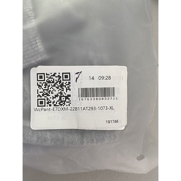 HALARA High Waisted Drawstring Side Pocket Split Wide Leg Fleece Casual Gray XL‎ - Picture 8 of 8